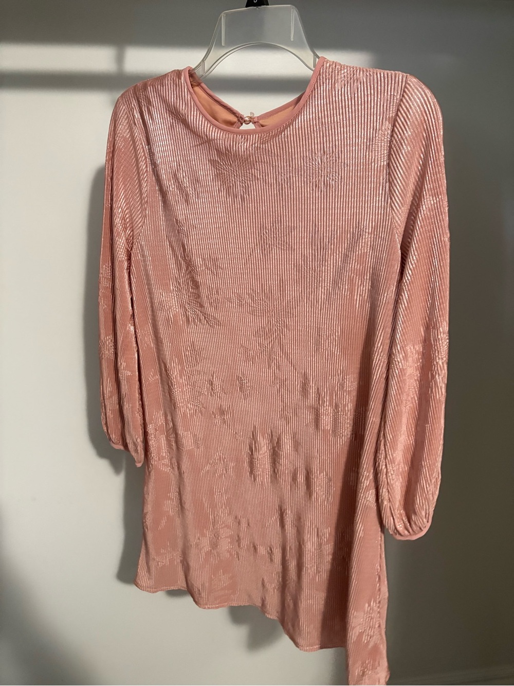Urban Outfitters Dusty Rose Long Sleeve Shift Dress